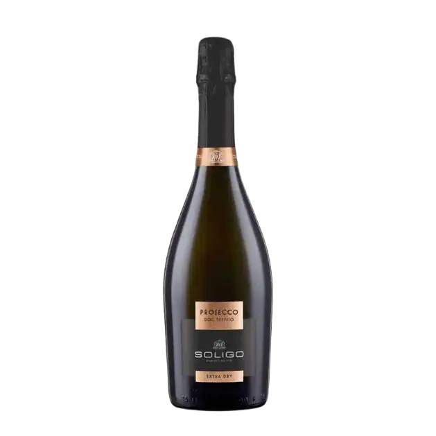 București, vin spumant Soligo Prosecco DOC Treviso Extradry 0.75L, băutură răcoritoare și elegantă.