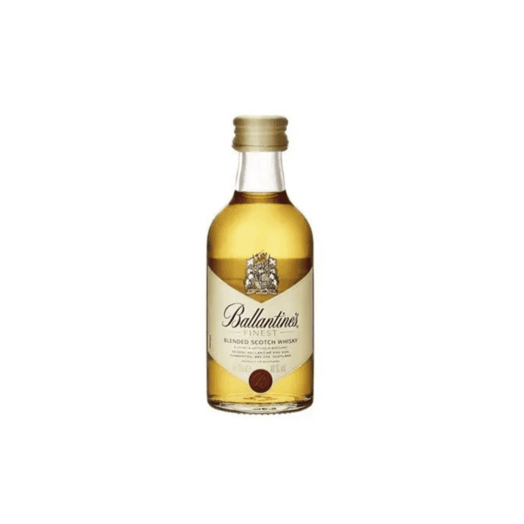 Ballantines MINIATURI 0.05ml, whisky blended Scotch, ideal pentru degustare și colecție.