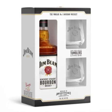 JIM BEAM WHITE 700ml + 2 PAHARE SGR
