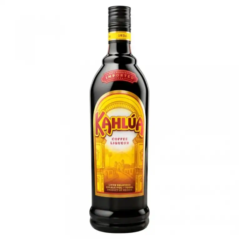 KAHLUA 0.7L lichior de cafea cu 20% alcool, ideal pentru deserturi și cocktailuri.