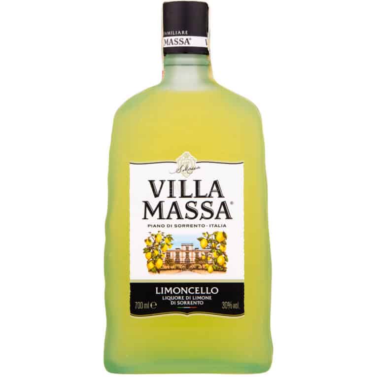 Limoncelor Villa Massa 0.7L, lichior de lămâie italian, perfect pentru cocktailuri și deserturi.