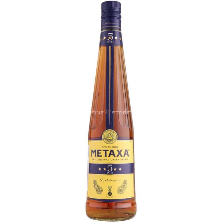 Metaxa 5* 0.7L - spirit grec de calitate superioară, ideal pentru cocktailuri și degustări rafinate.