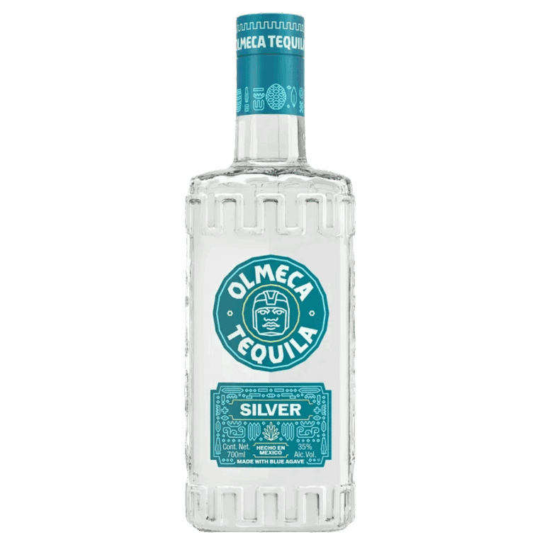 Olmeca tequila Silver 0.7L sticlă de argint, pentru cocktailuri și băuturi fine.