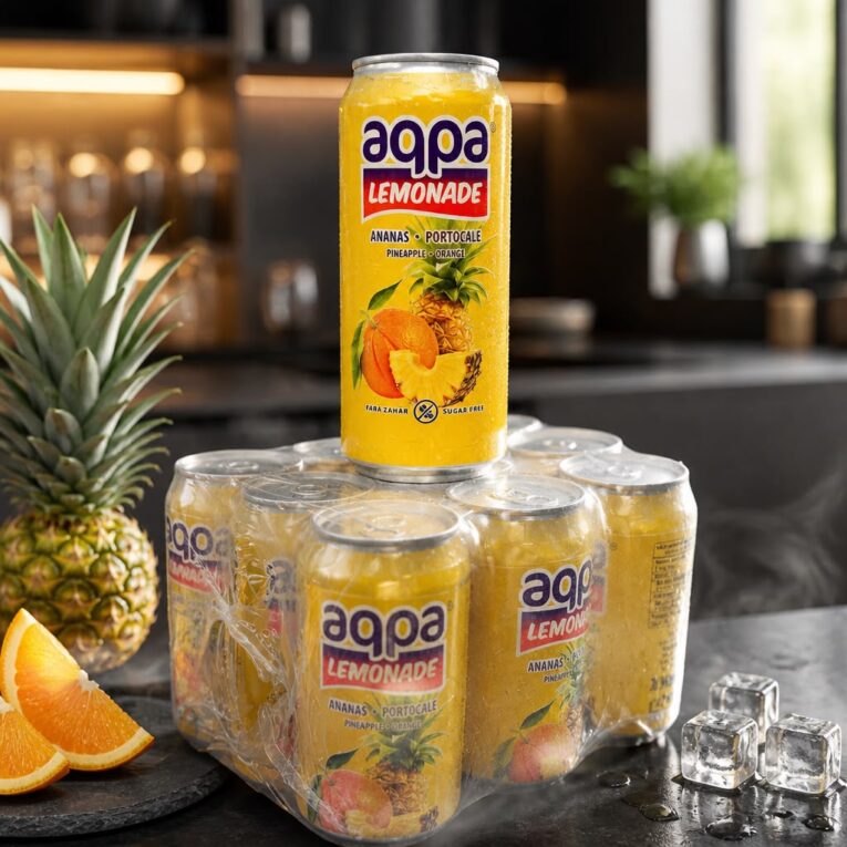 Limonada 0.33 DZ Ananas Portocale (x12) SGR - Aqpa bautura racoritoare fara zahar